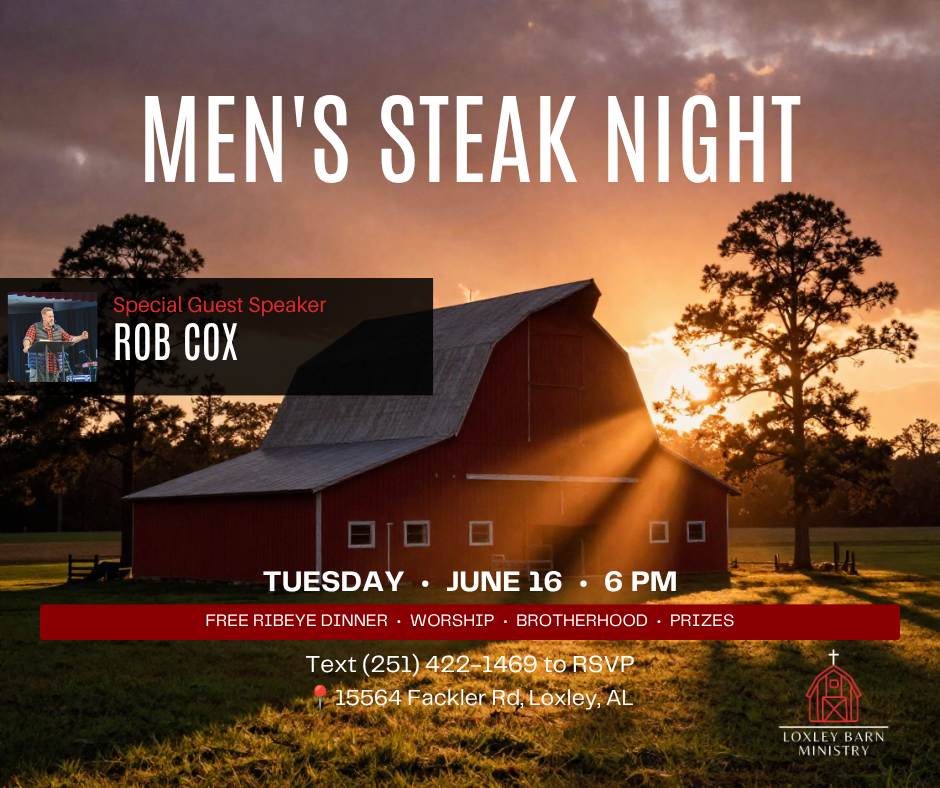 Loxley Barn Ministry flyer — Special Guest: Rob Cox
