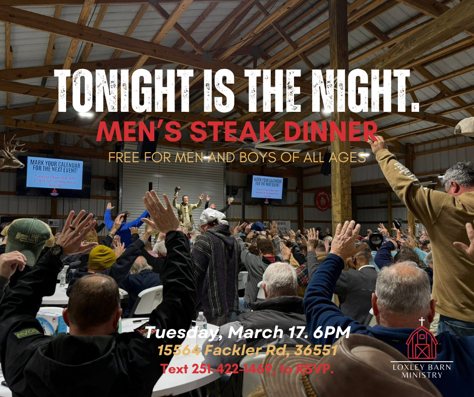 Loxley Barn Ministry flyer — Tonight Is The Night